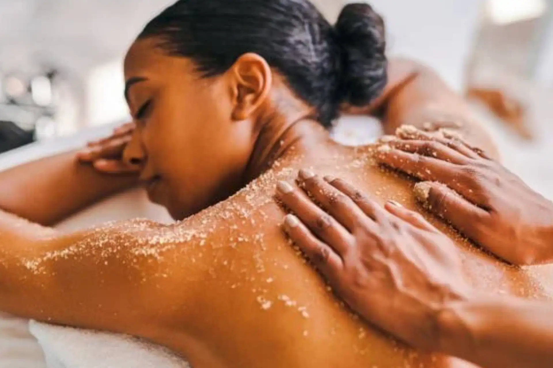 Body scrub treatment at Wellness Waves Spa Nairobi
